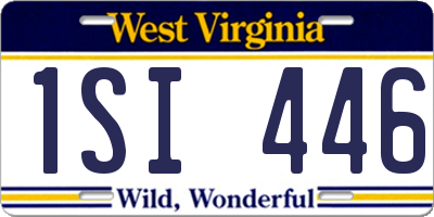 WV license plate 1SI446