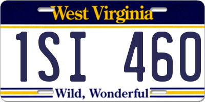 WV license plate 1SI460
