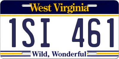 WV license plate 1SI461