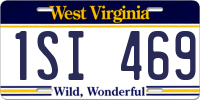 WV license plate 1SI469