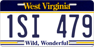 WV license plate 1SI479