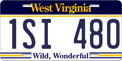 WV license plate 1SI480