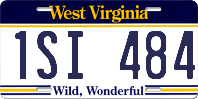 WV license plate 1SI484