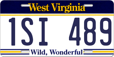 WV license plate 1SI489