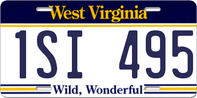 WV license plate 1SI495