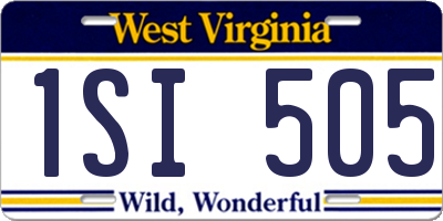 WV license plate 1SI505