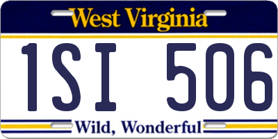 WV license plate 1SI506