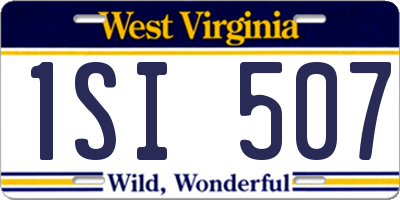 WV license plate 1SI507