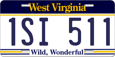 WV license plate 1SI511