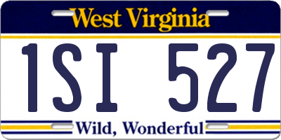 WV license plate 1SI527