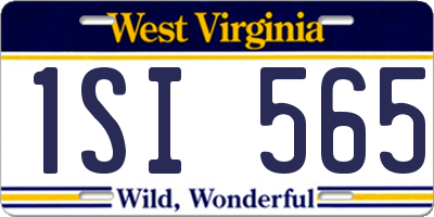 WV license plate 1SI565