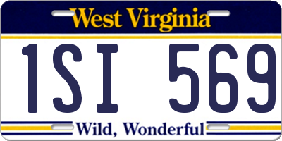 WV license plate 1SI569