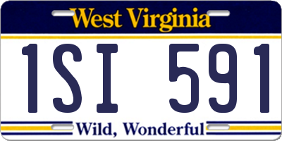 WV license plate 1SI591