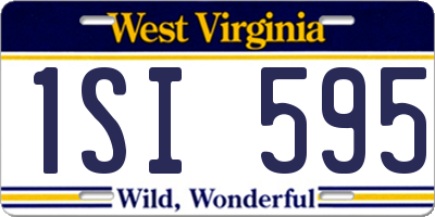 WV license plate 1SI595
