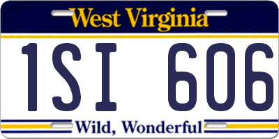 WV license plate 1SI606
