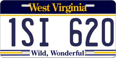 WV license plate 1SI620