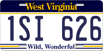 WV license plate 1SI626