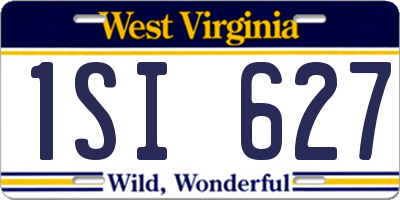 WV license plate 1SI627