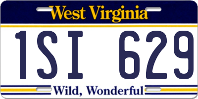WV license plate 1SI629