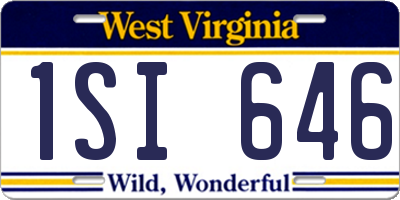 WV license plate 1SI646