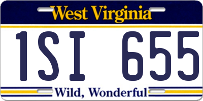 WV license plate 1SI655