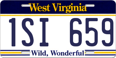 WV license plate 1SI659