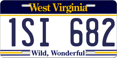 WV license plate 1SI682