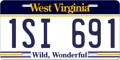 WV license plate 1SI691
