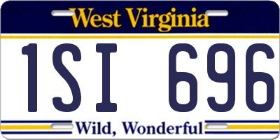 WV license plate 1SI696