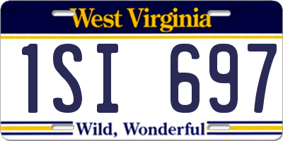 WV license plate 1SI697
