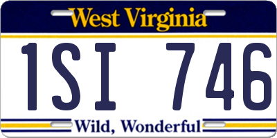 WV license plate 1SI746
