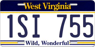 WV license plate 1SI755
