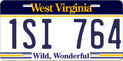 WV license plate 1SI764