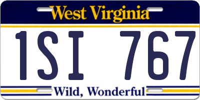 WV license plate 1SI767