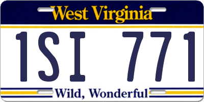 WV license plate 1SI771
