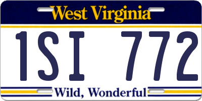 WV license plate 1SI772