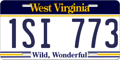 WV license plate 1SI773