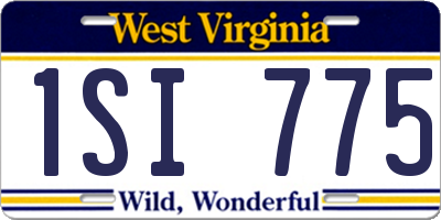 WV license plate 1SI775