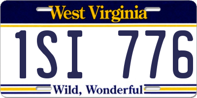 WV license plate 1SI776