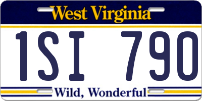 WV license plate 1SI790