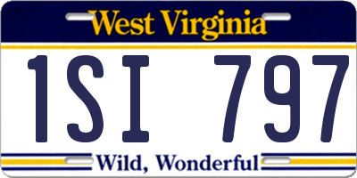 WV license plate 1SI797