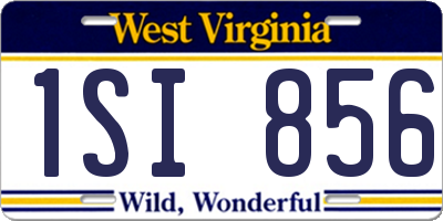 WV license plate 1SI856