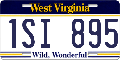 WV license plate 1SI895