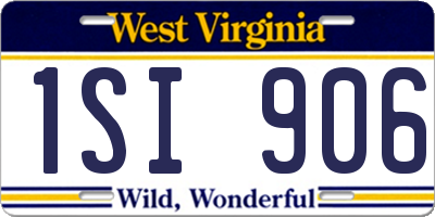 WV license plate 1SI906