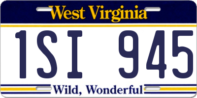 WV license plate 1SI945