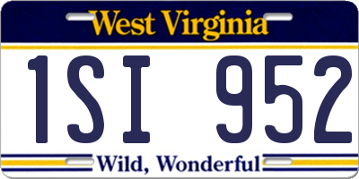 WV license plate 1SI952