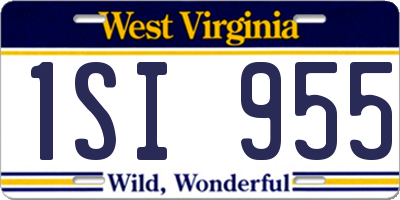 WV license plate 1SI955