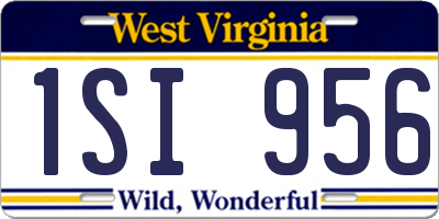 WV license plate 1SI956