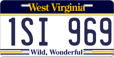 WV license plate 1SI969