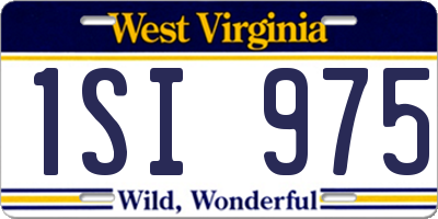 WV license plate 1SI975